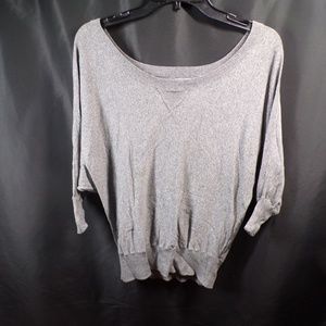 American Eagle 3/4 sleeve grey sweater